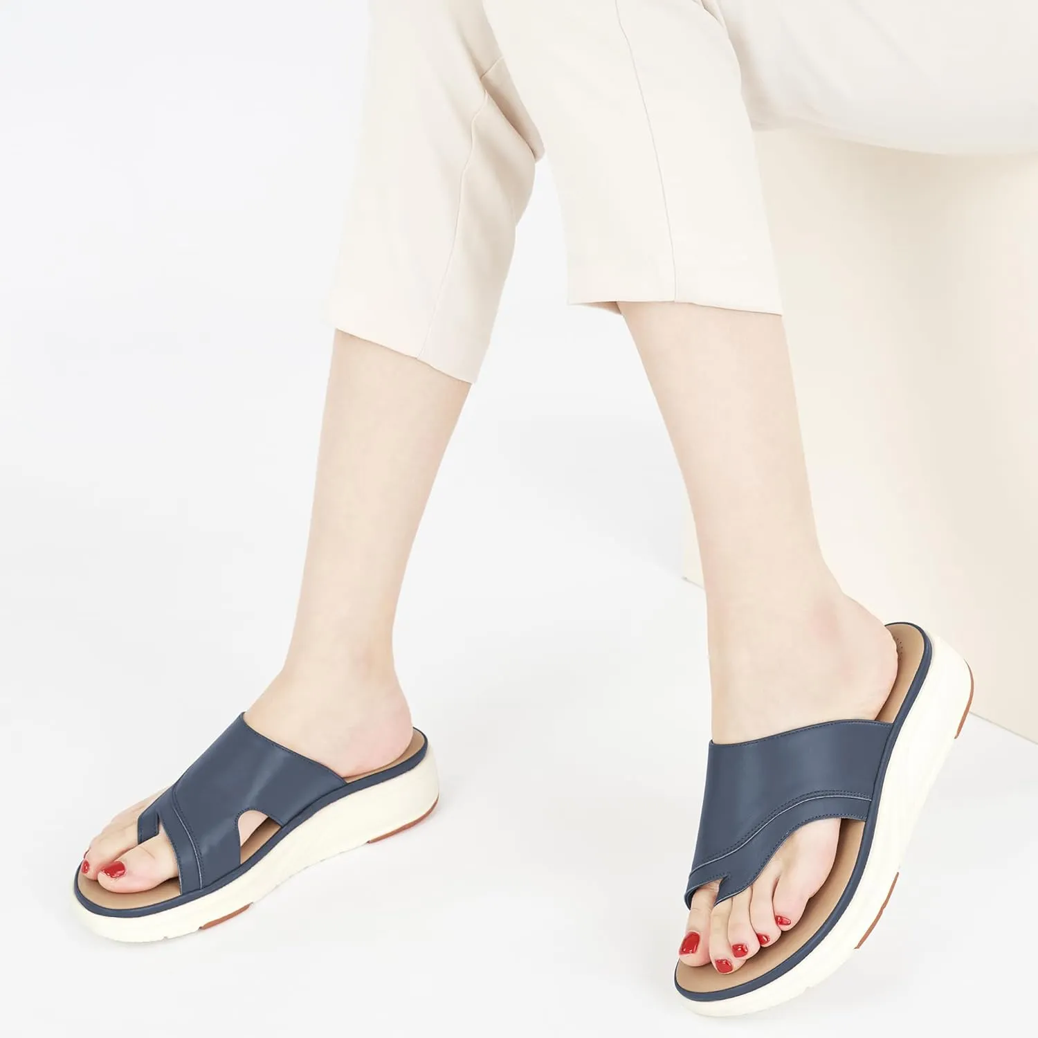 Orthopedic Sandals for Women Outdoor: Dressy Comfort Slides Womens Fashion - Casual Platform Ladies Walking Sandal