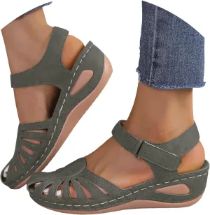 Platform Clogs for Women Closed Toe Wedge Sandals Slip On Walking Sandals Hollow Out Comfortable Vacation Sandals