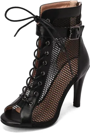 Scaoruki Women Classic Gladiator Sandals Summer Booties Breathable Mesh Sandals