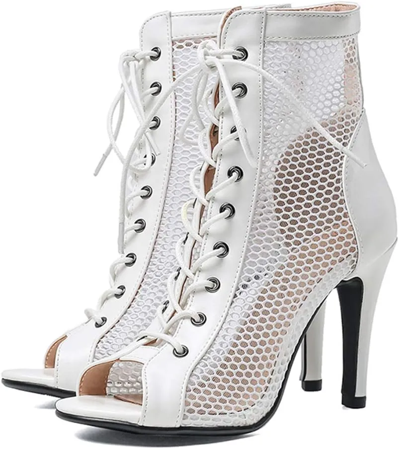 Scaoruki Women Classic Gladiator Sandals Summer Booties Breathable Mesh Sandals