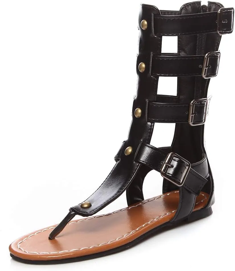 Scaoruki Women Summer Booties Shoes Classic Gladiator Sandals