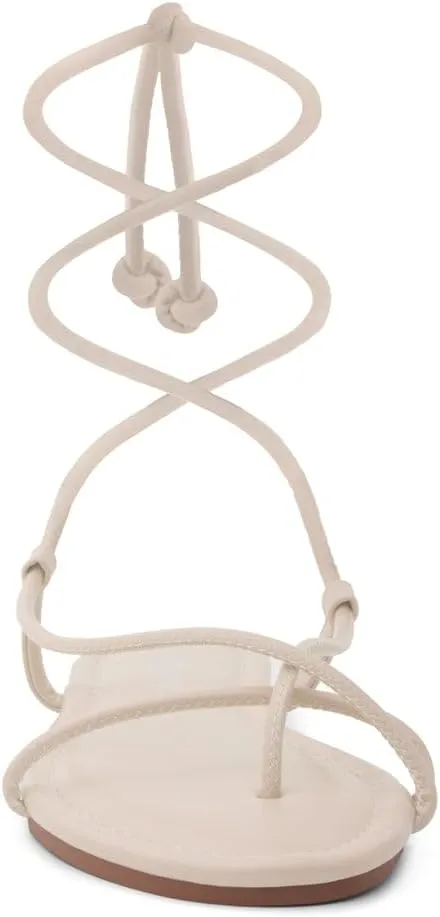 Shoe Land Women’s Flat Sandals – Comfortable Lace-Up Gladiator Sandals with Adjustable Ankle Wrap | Strappy Crisscross Open Toe Tie-Up Shoes for Summer, Beach & Travel