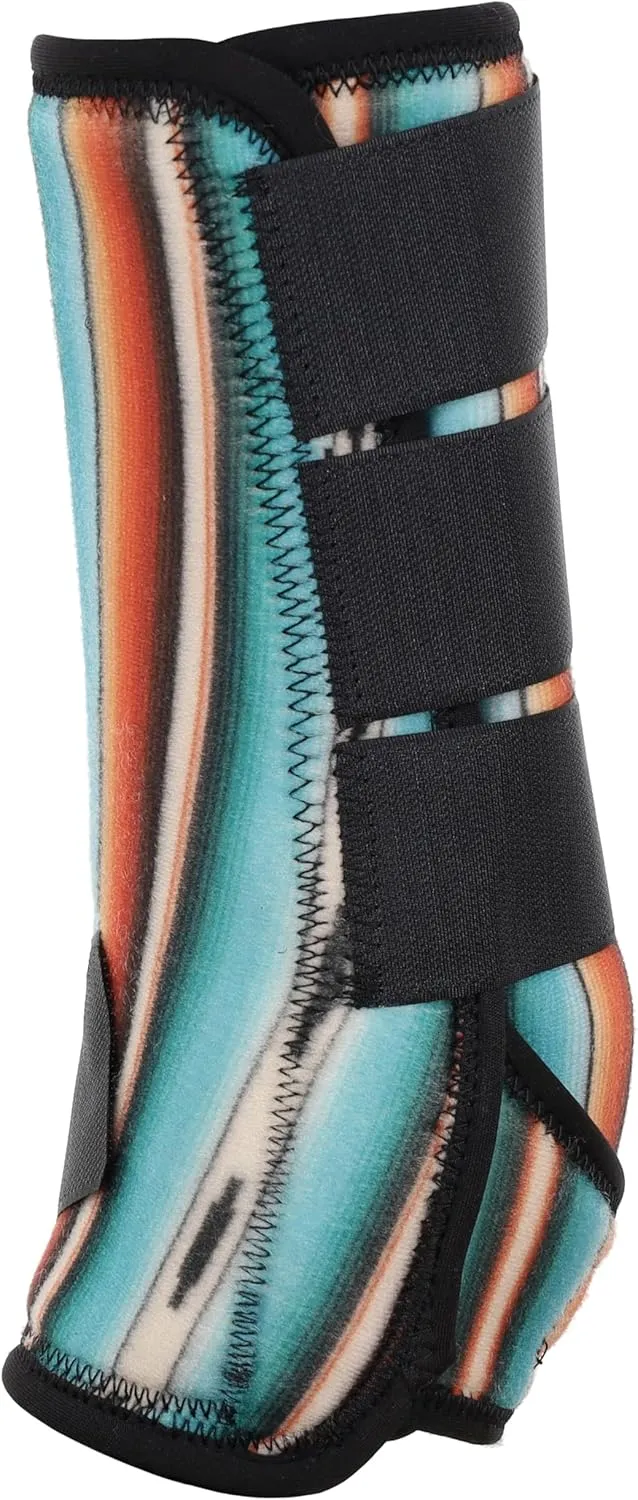 Showman Teal Serape Elite Equine Sports Medicine Boots