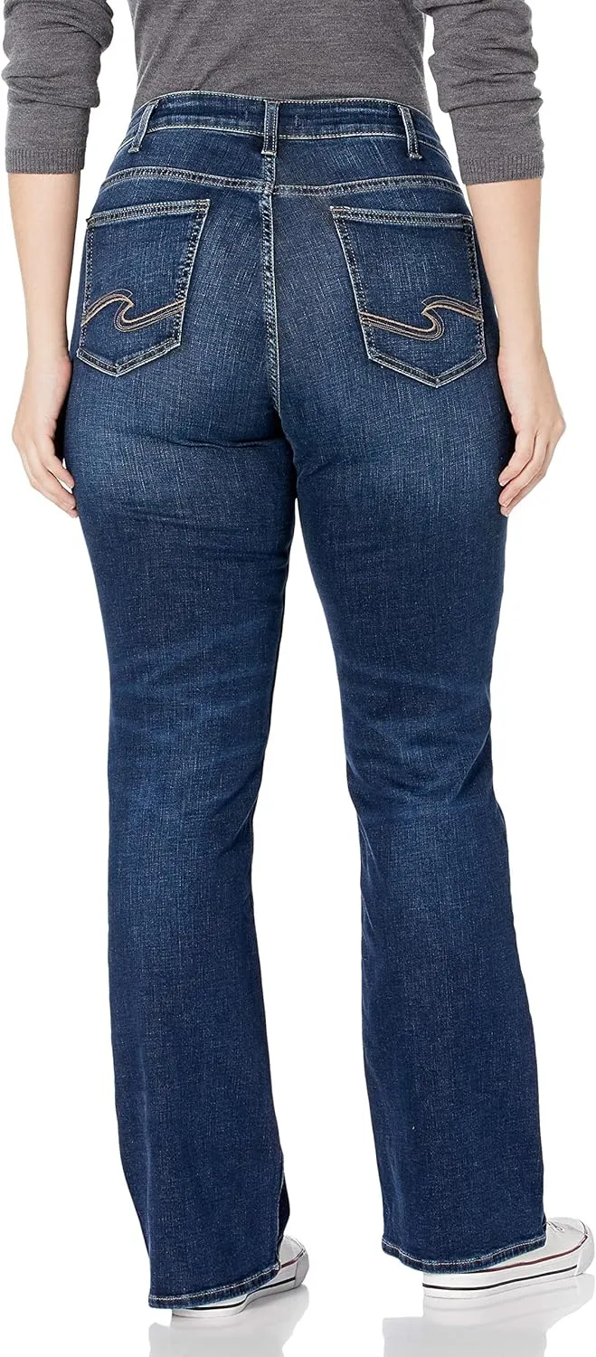 Silver Jeans Co. Women's Plus Size Suki Mid Rise Slim Bootcut Jeans