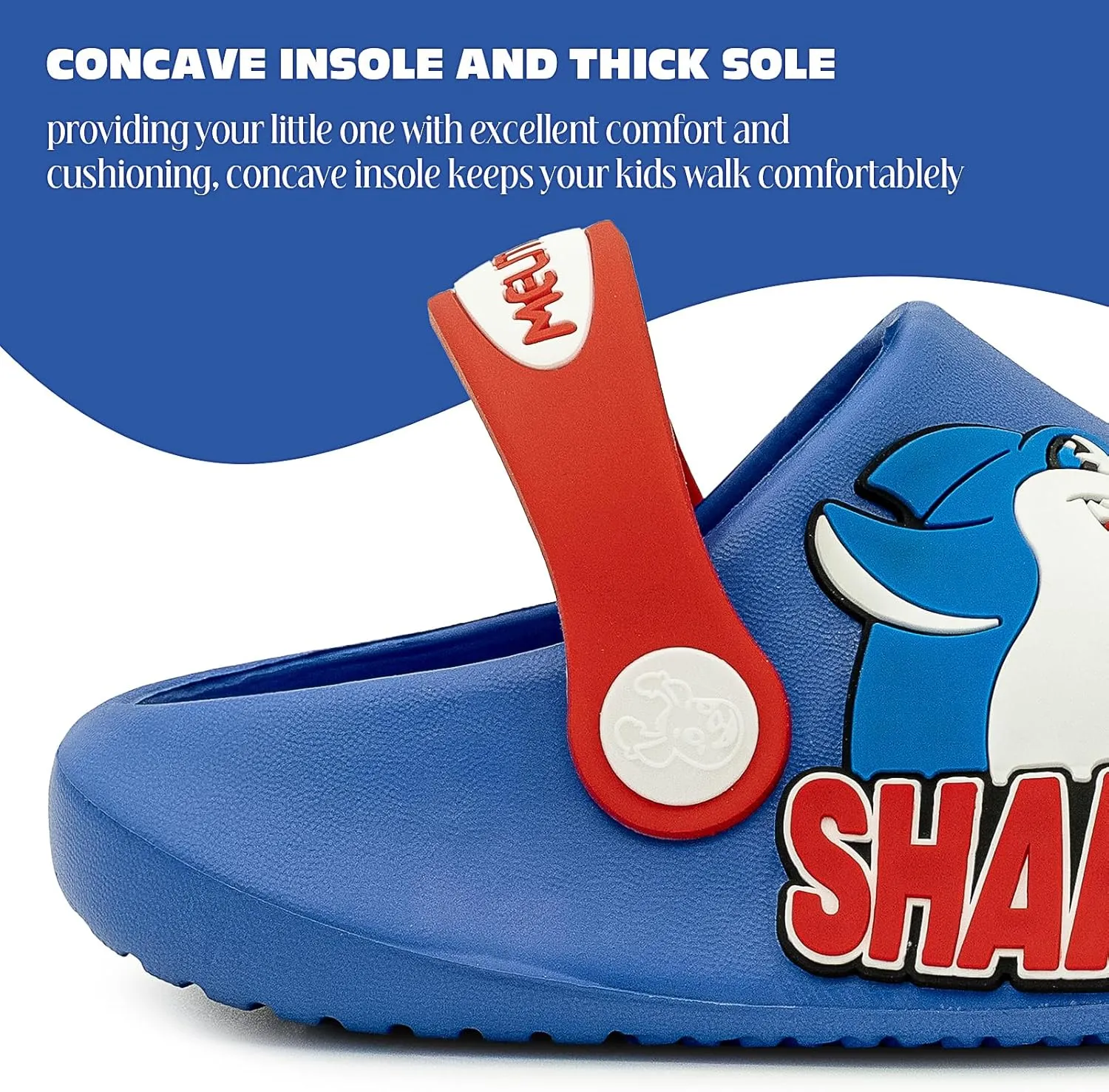 techcity Toddler Little Kids Slide Sandals Cute Summer Shower Beach Pool Slippers Thick Sole Slip On Sandals Water Shoes with Backstrap Boys Girls Clogs
