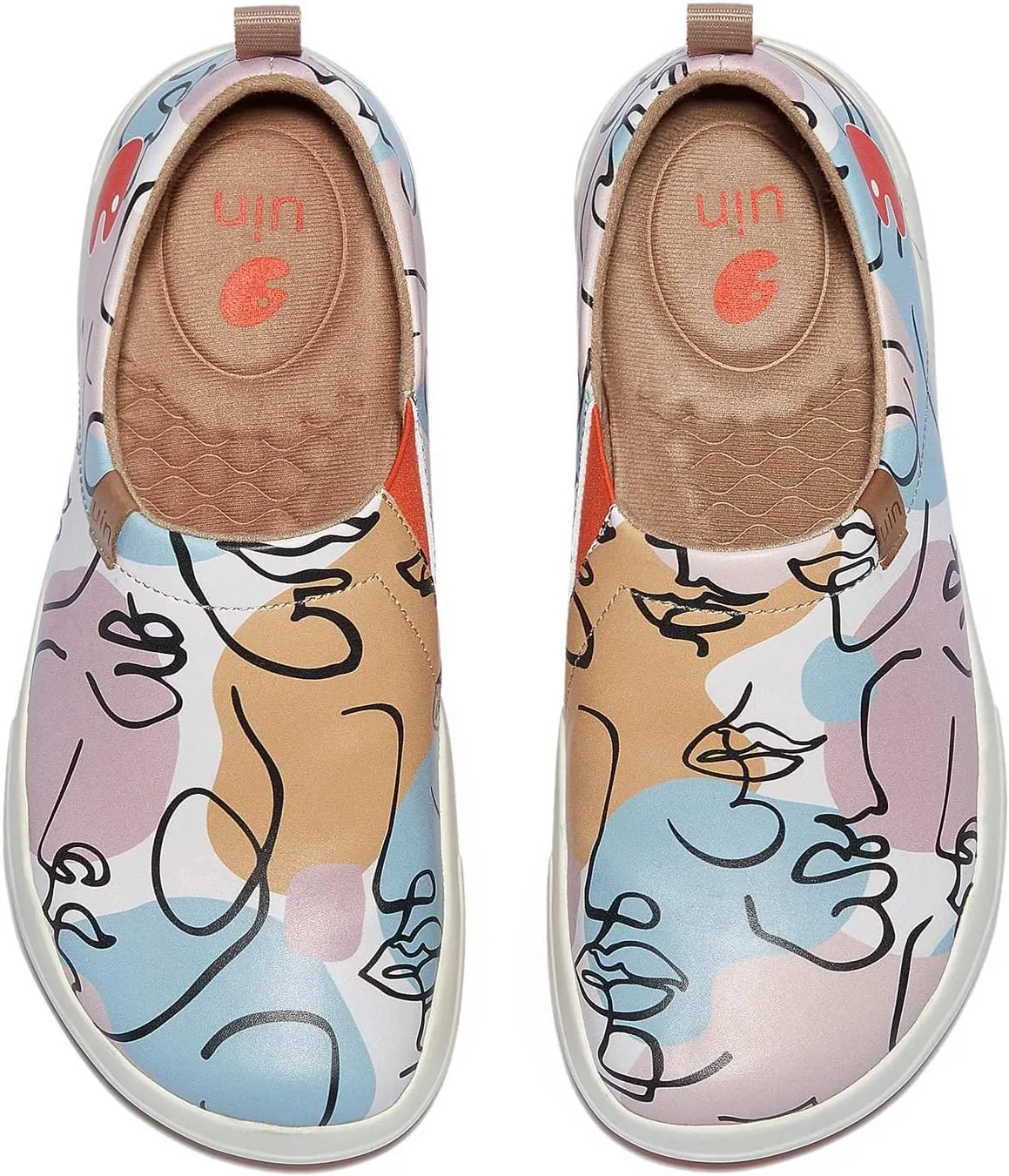 UIN Women's Slip On Loafers Lightweight Walking Sneaker Art Travel Shoes Toledo Ⅷ