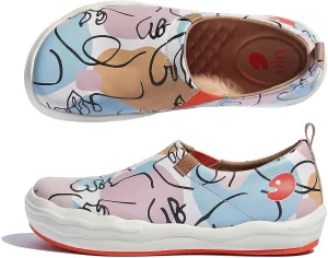 UIN Women's Slip On Loafers Lightweight Walking Sneaker Art Travel Shoes Toledo Ⅷ