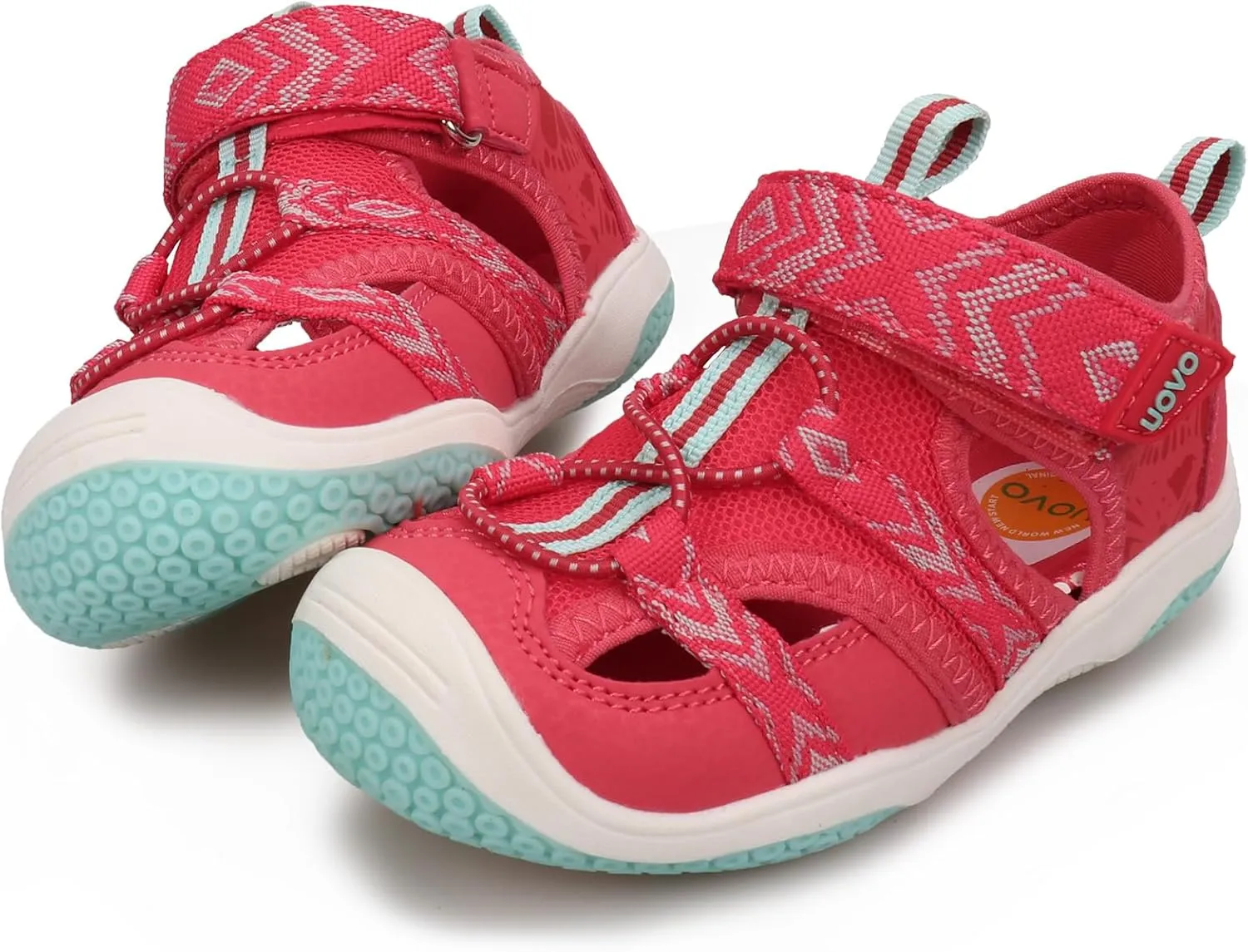 UOVO Boys Girls Sandals Summer Shoes Closed Toe Lightweight Outdoor Athletic Sports (Toddler/Little Kid/Big Kid)