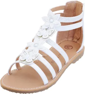 Vonair Girls Gladiator Sandals Cute Open Toe Breathable Summer Shoes with Rubber Sole (Toddler/Little Kid/Big Kid)