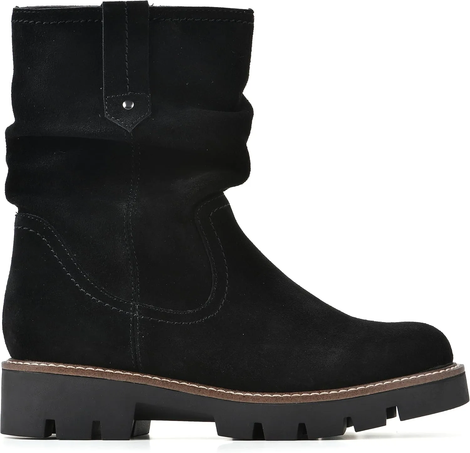 WHITE MOUNTAIN Women's Shoes Glean Lug Sole Mid Calf Boot