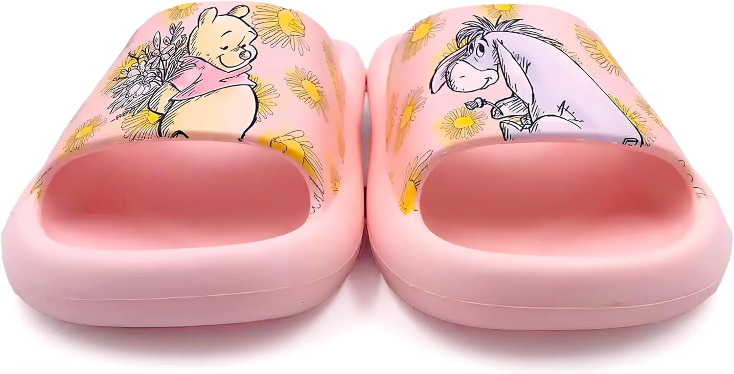 Winnie The Pooh Flowers for Eeyore Women's Flip Flop Cloud Comfort Slide Sandals