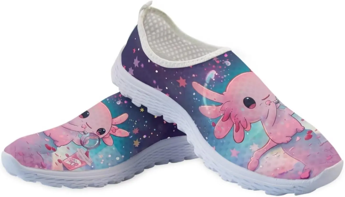 Women Slip On Loafer Shoes Size 5.5-11.5 Mesh Breathable Outdoors Walking Shoes Comfort Road Running Shoes
