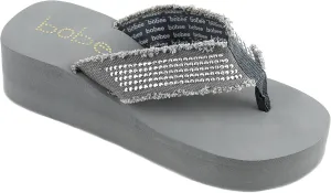 Women's Fashion Platform Wedge Thong Flip Flops Sandals