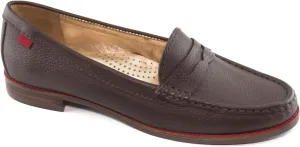 Womens Genuine Leather Comfort Slip on Penny Loafers