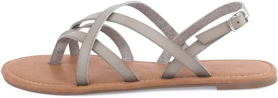Women's Gladiator Flat Sandals Fisherman Strappy Sandals Ankle Strap Sandals