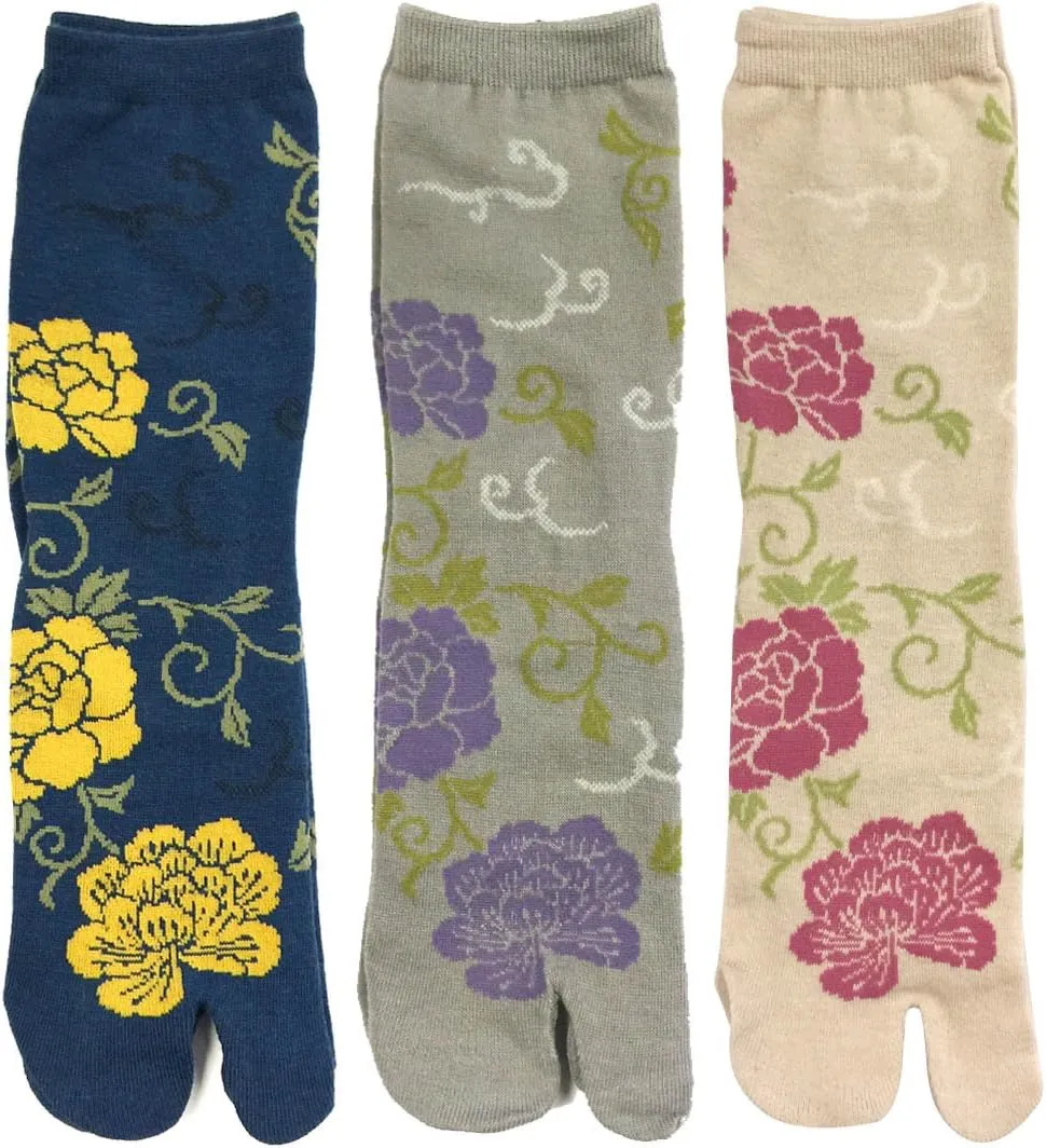Wrapables Tabi Flip-Flop Socks (Set of 3)